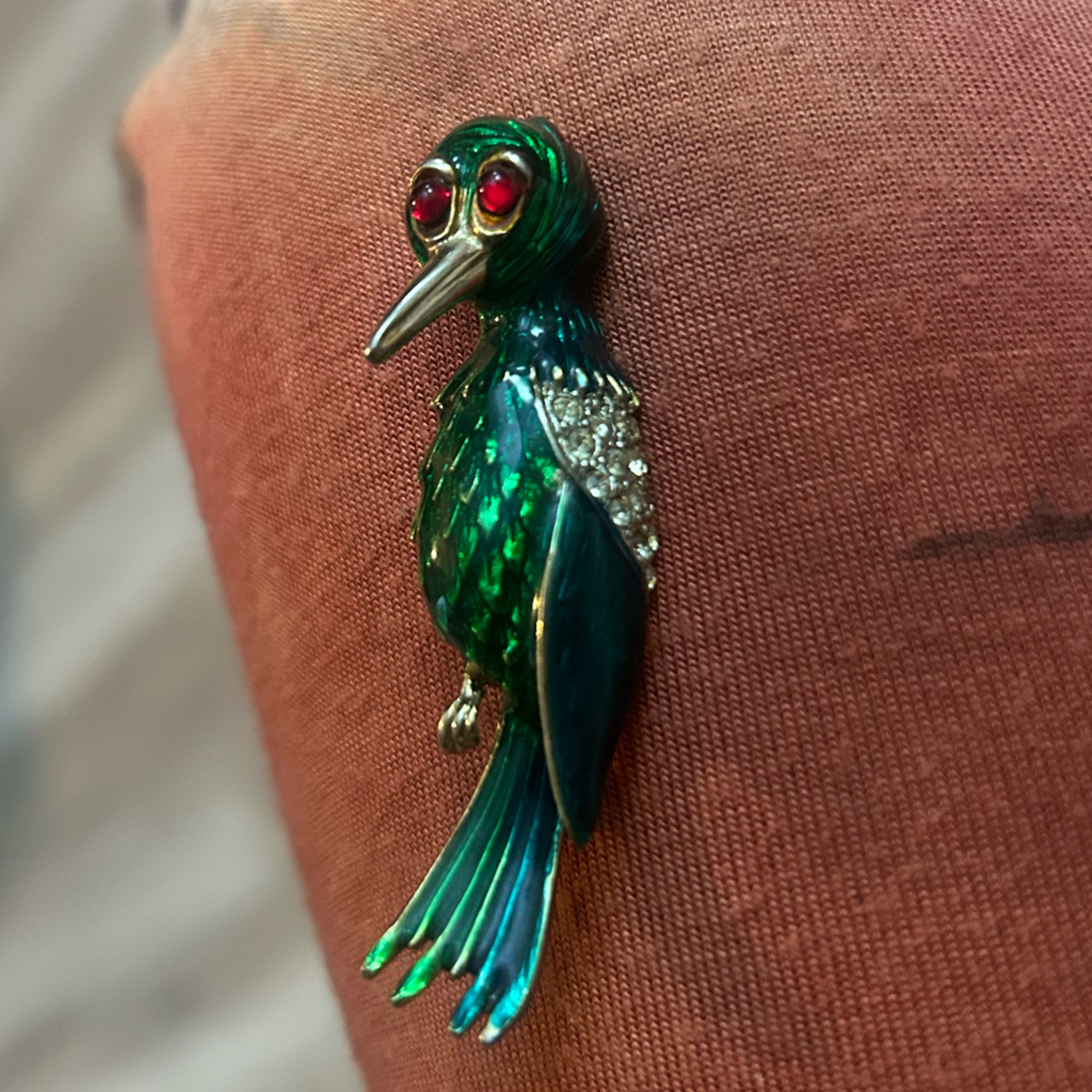 Antique Fancy Bird Brooch 10$